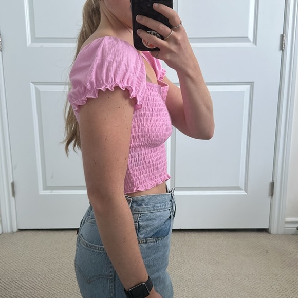 Bubblegum Pink Crop Top - Picture 4 of 6